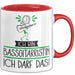 Geschenk für Bassgitarristin Tasse Lustige Geschenkidee Geburtstag Ich Bin Bassgitarristin Ich Darf Das Rot Trendation