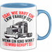 Lkw Fahrer Tasse Geschenk Harte Truckfahrer Trucker Geschenkidee Lustig Blau Trendation