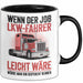 Lkw Fahrer Trucker Tasse Geschenk Lustige Geschenkidee Spruch Wenn Der Job Lkw Fahrer Leicht Wäre Würde Man Ihn Disponent Nennen Trendation