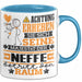 Neffe Geschenk Tasse Lustiger Spruch Erheben Sie Sich Der Neffe Betritt den Raum Blau Trendation
