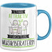 Musikberaterin Tasse Geschenk Becher Stark Attraktiv Furchtlos Musikberaterin Lustige Geschenkidee Blau Trendation