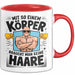Glatzkopf Männer Tasse Geschenkidee Du Brauchst Keine Haare Rot Trendation