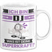 DJ Tasse Geschenk für DJ Geburtstag Lustiger Spruch Kaffee-Becher Was Ist Deine Superkraft Weiß Trendation