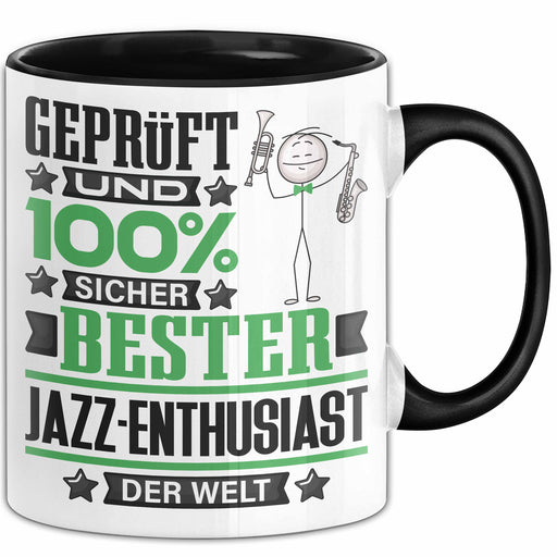 Jazz-Enthusiast Geschenk Lustiger Spruch für Jazz-Enthusiast Geschenkidee Bester Jazz-Enthusiast Der Welt Schwarz Trendation