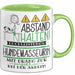 Hundemasseurin Tasse Geschenk Lustig Abstand Halten Hochleistungs-Hundemasseurin Mit Drang Zur Perfektion Bei Der Arbeit Grün Trendation