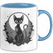 Goth Fan Tasse Geschenkidee für Freunde düsterer Ästhetik Blau Trendation