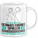 Ultimate-Frisbee-Spieler Geschenk Tasse Ich Bin Ultimate-Frisbee-Spieler Aber Sag Doch Einfach Superheld Lustige Geschenkdiee für Ultimate-Frisbee-Spieler Kaffee-Becher Weiß Trendation