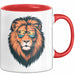 Löwenkunst Sonnenbrille Tasse Geschenk Lustige Geschenkidee Spruch Rot Trendation