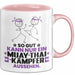 Muay-Thai-Kämpfer Geschenk Tasse So Gut Kann Nur Ein Muay-Thai-Kämpfer Aussehen Geschenkidee Kaffee-Becher Rosa Trendation