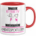 Karatesportlerin Tasse Geschenk Becher Stark Attraktiv Furchtlos Karatesportlerin Lustige Geschenkidee Rot Trendation