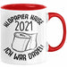 Klopapier Krise 2021 Ich War Dabei Tasse Geschenk Kaffee-Becher Lustige Geschenkidee Rot Trendation