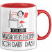 Geschenk für Musikverlegerin Tasse Lustige Geschenkidee Geburtstag Ich Bin Musikverlegerin Ich Darf Das Rot Trendation