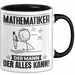 Mathematiker Tasse Geschenk für Mathematiker Der Mann Der Alles Kann Geschenkidee zum Geburtstag Schwarz Trendation