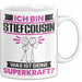 Stiefcousin Tasse Geschenk für Stiefcousin Geburtstag Lustiger Spruch Kaffee-Becher Was Ist Deine Superkraft Weiß Trendation