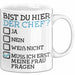 Witzige Tasse Geschenk Bist Du Hier Der Chef Humorvolles Design Frau Fragen Weiß Trendation