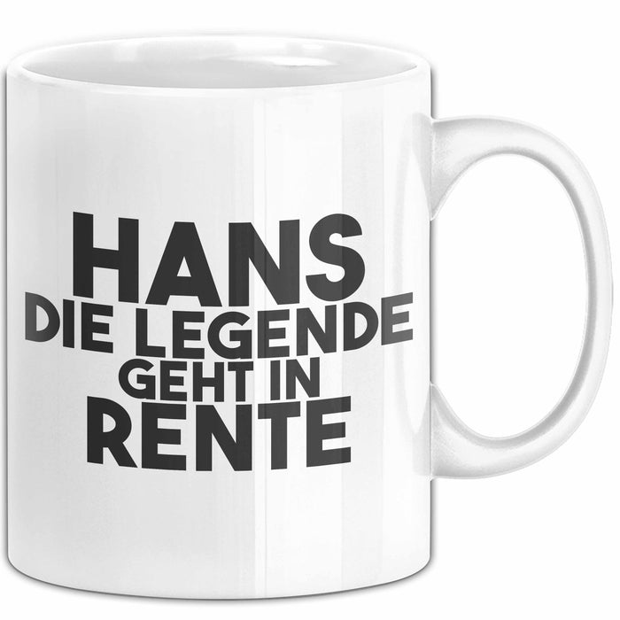Hans Tasse Hans – Die Legende Geht In Rente Geschenk