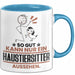 Haustiersitter Geschenk Tasse So Gut Kann Nur Ein Haustiersitter Aussehen Geschenkidee Kaffee-Becher Blau Trendation