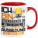 Eisenbahner im Betriebsdienst Ausbildung Tasse Geschenk Ich Bin Eisenbahner im Betriebsdienst In Der Ausbildung Ich Darf Das Geschenkidee Spruch Rot Trendation