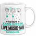 Live-Musik-Fan Geschenk Tasse So Gut Kann Nur Ein Live-Musik-Fan Aussehen Geschenkidee Kaffee-Becher Weiß Trendation
