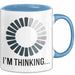 Gamer Gaming Liebhaber Tasse Geschenk Lustige Geschenkidee Spruch Ich Denke Nach Blau Trendation