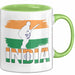 Indien Tasse Geschenk Cricket Indische Cricket-Fans Geschenkidee Grün Trendation