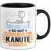 Kanute Geschenk Tasse So Gut Kann Nur Ein Kanute Aussehen Geschenkidee Kaffee-Becher Schwarz Trendation