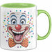 Zirkus Tasse Geschenk Lachender Clown Geschenkidee Künstler Grün Trendation