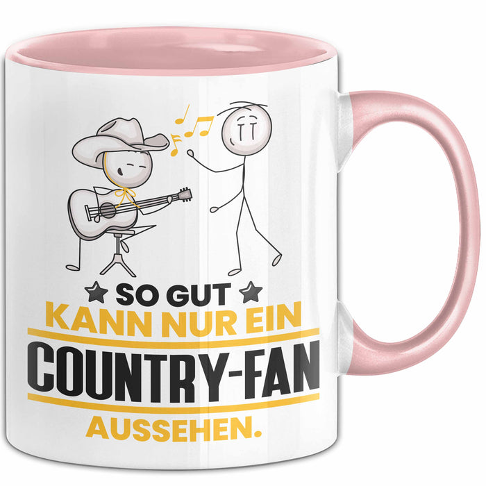 Country-Fan Geschenk Tasse So Gut Kann Nur Ein Country-Fan Aussehen Geschenkidee Kaffee-Becher Trendation