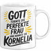 Kornelia Tasse Geschenk Gott Formte Die Perfekte Frau Kornelia Geschenkidee Weiß Trendation