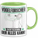 Vogelforscher Tasse Geschenk für Vogelforscher Der Mann Der Alles Kann Geschenkidee zum Geburtstag Grün Trendation
