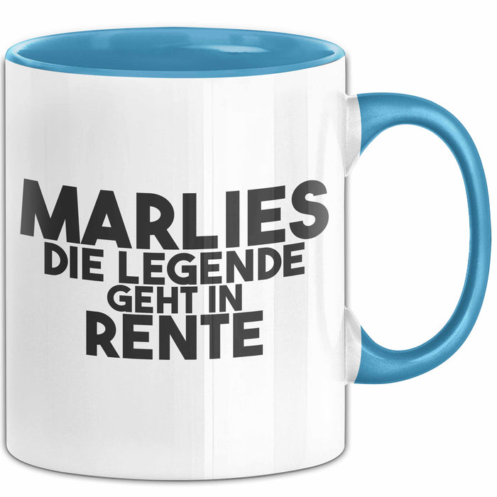 Marlies Tasse Marlies – Die Legende Geht In Rente Geschenk