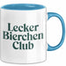 Bierclub Bierliebhaber Tasse Geschenk Lustige Geschenkidee Spruch Lecker Bierchen Club Palma Clothing Blau Trendation