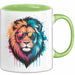 Löwe Mit Sonnenbrille Tasse Geschenk Lustige Geschenkidee Spruch Grün Trendation