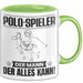 Polo-Spieler Tasse Geschenk für Polo-Spieler Der Mann Der Alles Kann Geschenkidee zum Geburtstag Grün Trendation