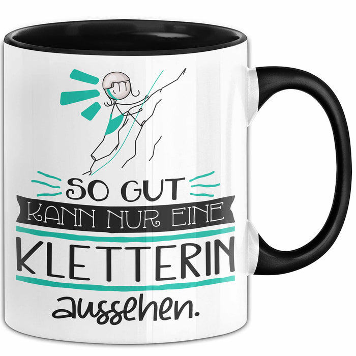 Kletterin Geschenk Tasse So Gut Kann Nur Eine Kletterin Aussehen Geschenkidee Geburtstag Weihnachten Lustig Trendation
