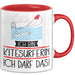 Geschenk für Kitesurferin Tasse Lustige Geschenkidee Geburtstag Ich Bin Kitesurferin Ich Darf Das Rot Trendation