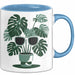 Pflanzenmama Tasse Geschenkidee für Zimmerpflanzen Pflegerin Blau Trendation