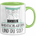 Marathonläuferin Tasse Geschenk Ich Bin Marathonläuferin Und Du So Geschenkidee Lustiger Spruch Becher Grün Trendation