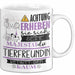Tierfreundin Tasse Geschenk Lustiger Spruch Bitte Erheben Sie Sich Seine Majestät Die Tierfreundin Betritt Den Raum Weiß Trendation