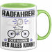 Radfahrer Tasse Geschenk für Radfahrer Der Mann Der Alles Kann Geschenkidee zum Geburtstag Grün Trendation