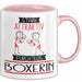 Boxerin Tasse Geschenk Becher Stark Attraktiv Furchtlos Boxerin Lustige Geschenkidee Rosa Trendation