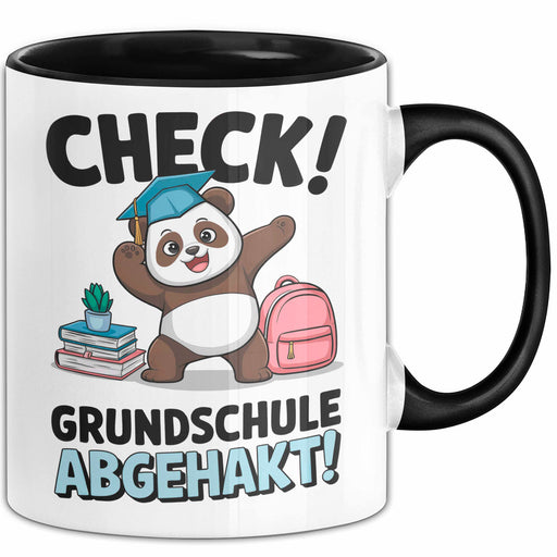 Grundschule Abschied Tasse Becher Geschenk Lustige Geschenkidee Spruch Check Grundschule Abgehakt Trendation