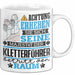 Kletterführer Geschenk Tasse Lustiger Spruch Erheben Sie Sich Der Kletterführer Betritt den Raum Weiß Trendation