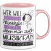 Musikfan Tasse Geschenk Spruch Wer Will Schon Prinzessin Sein Wenn Man Auch Musikfan Sein Kann Rosa Trendation