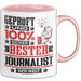 Journalist Geschenk Lustiger Spruch für Journalist Geschenkidee Bester Journalist Der Welt Rosa Trendation