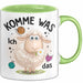 Schaf Tasse Geschenkidee Komme Was Wolle Ich Sheep That Grün Trendation