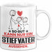Stiefvater Geschenk Tasse So Gut Kann Nur Ein Stiefvater Aussehen Geschenkidee Kaffee-Becher Weiß Trendation
