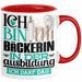 Bäckerin Ausbildung Start Geschenk Tasse Ich Bin Bäckerin In Der Ausbildung Ich Darf Das Kaffee-Becher Geschenkidee Rot Trendation