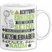 Katzenliebhaber Geschenk Tasse Lustiger Spruch Erheben Sie Sich Der Katzenliebhaber Betritt den Raum Weiß Trendation