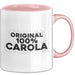 Carola Tasse Original 100% Carola Geschenk Rosa Trendation